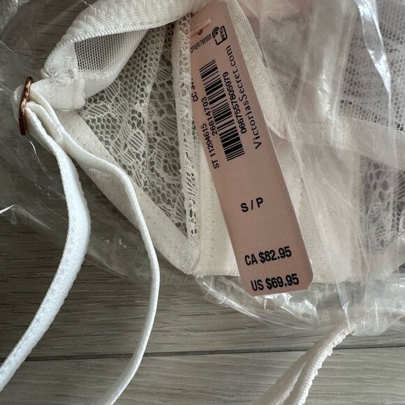 Victoria Secret Dream Angel Unlined Lace-Up Corset Top WHITE S NWT‎ IN PKG - Picture 6 of 7